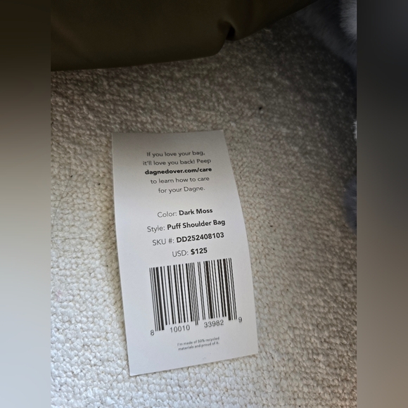 Dagne Dover, Rider Puff Shoulder Bag, Dark Moss - Picture 8 of 11